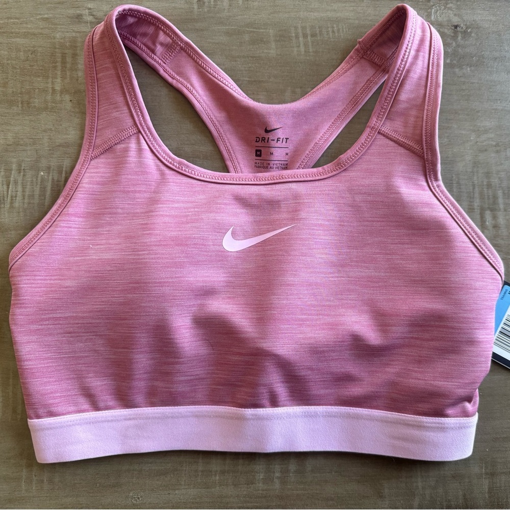 Nike Dri-Fit Women's Pink Sports Bra - Medium, NWT